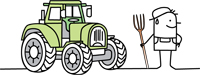 Symbolgrafik: Ausbildung in der Landwirtschaft, Quelle: LM
