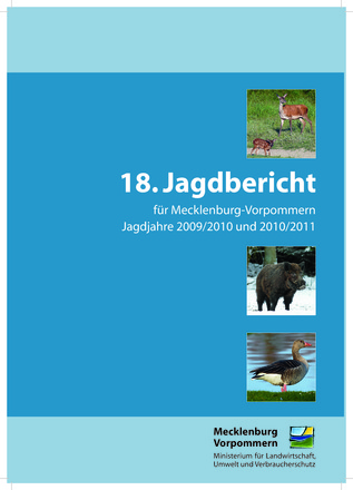Titel Jagdbericht für M-V (Jagdjahr 2009/2010 und 2010/2011)
